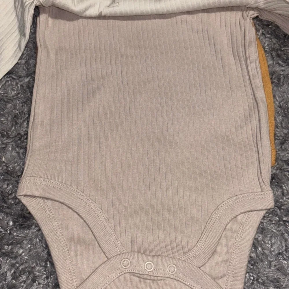 Cloud Island 12M 3-pack Long Sleeve Bodysuits Pajamas Infant Baby Boy